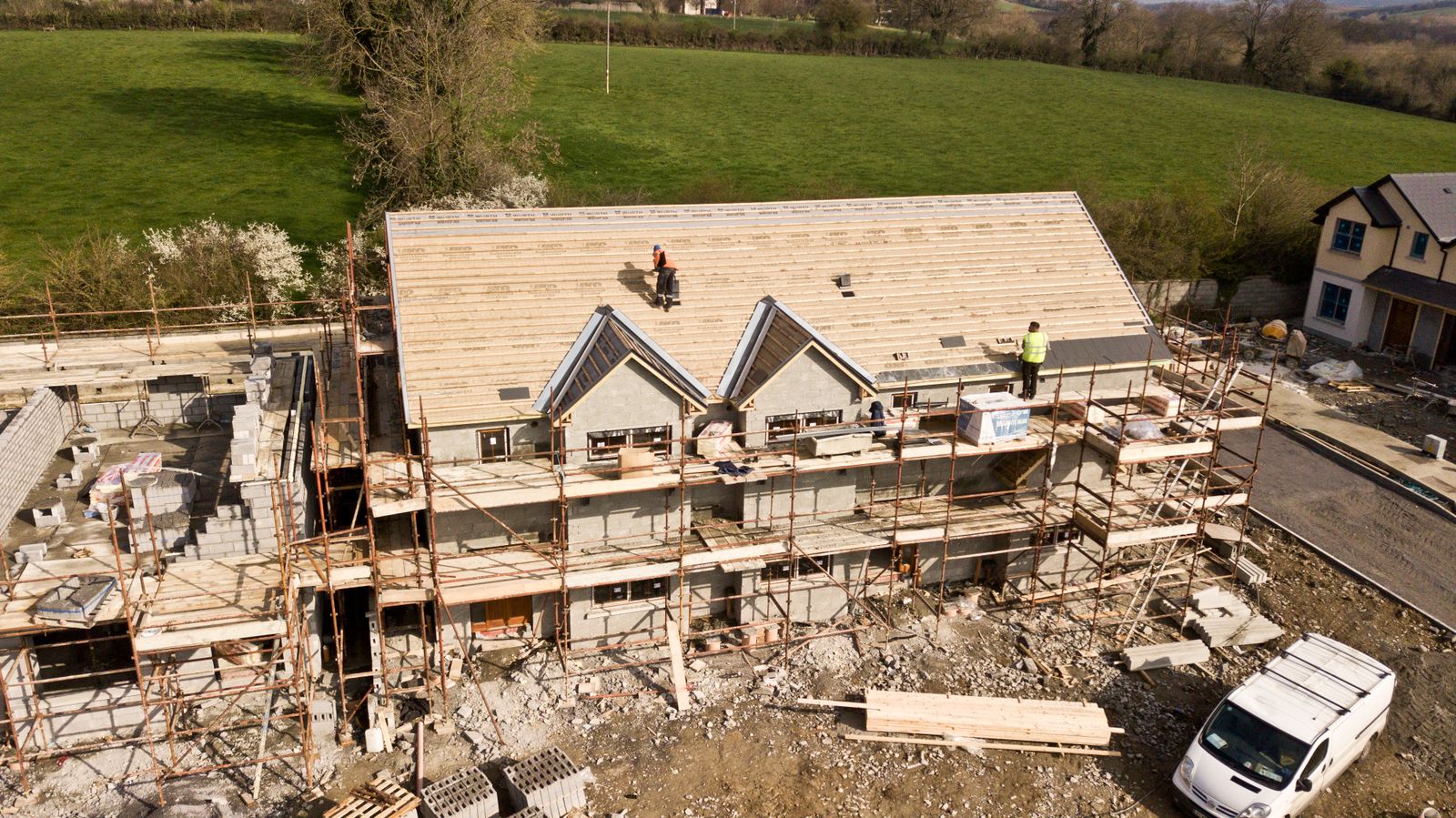Residential roofing construction ready for metal roofing materials in Vanceburg, KY