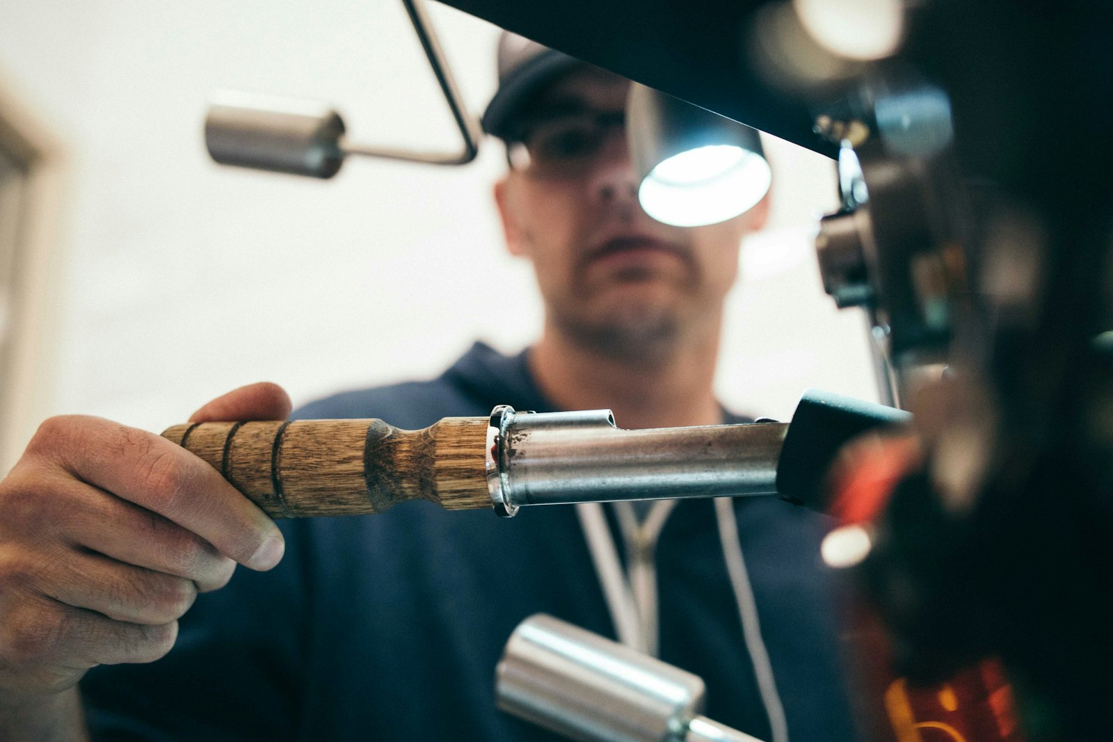 Metal fabricator operating shop equipment for custom trim in Vanceburg, KY